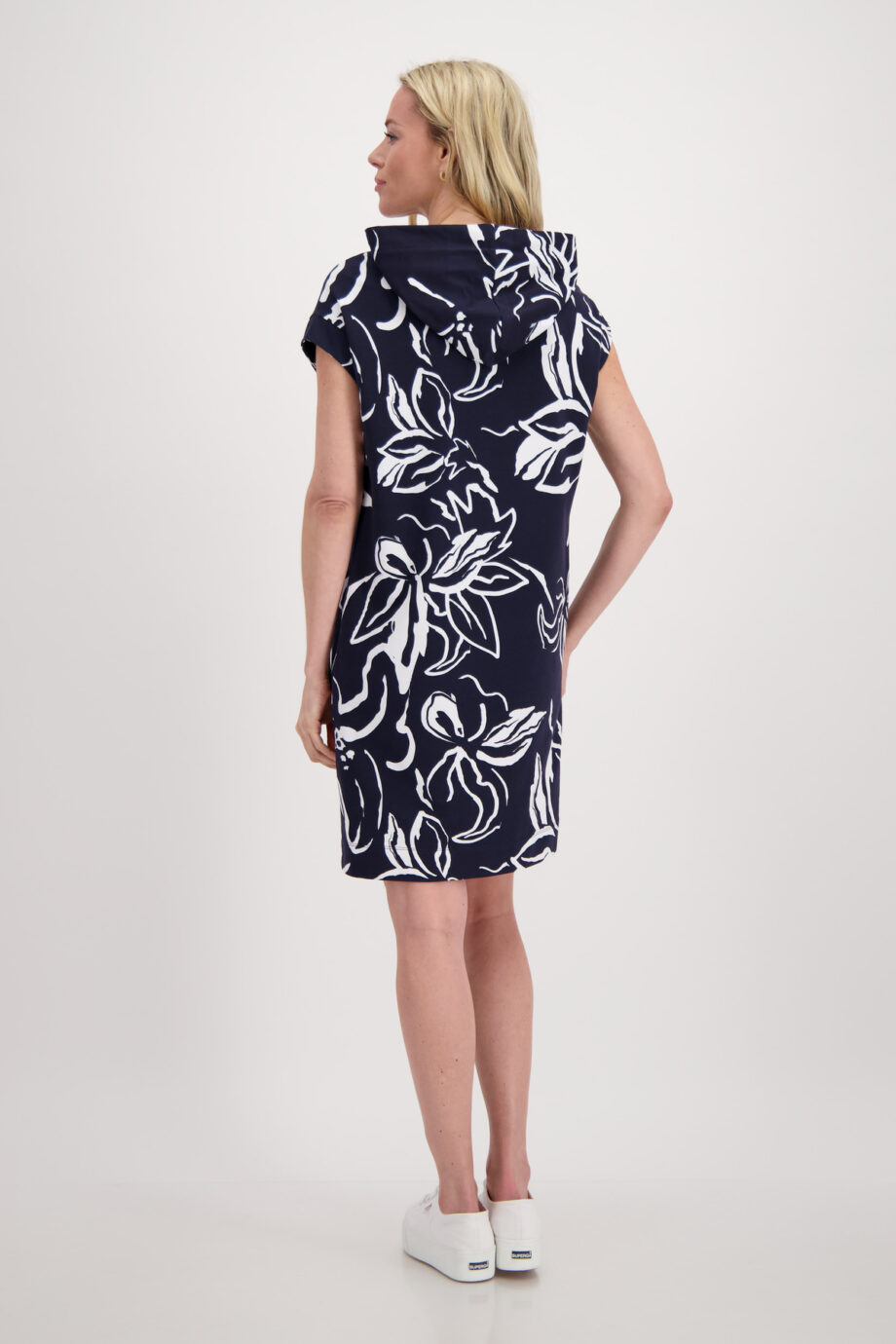 Monari Kleid Deep Sea Gemustert Hartmann Mode Shop