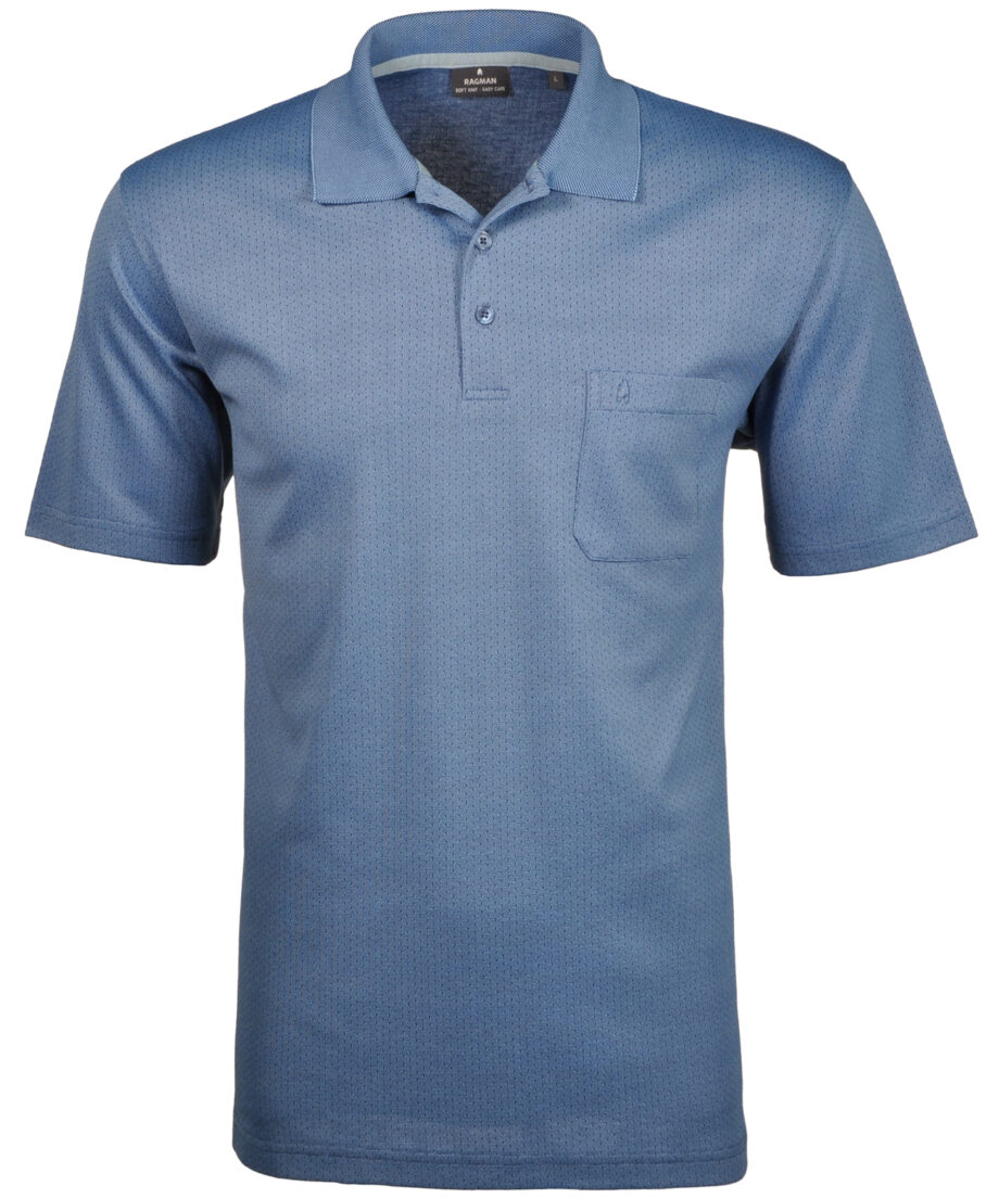 RAGMAN Softknit-Polo Jacquard