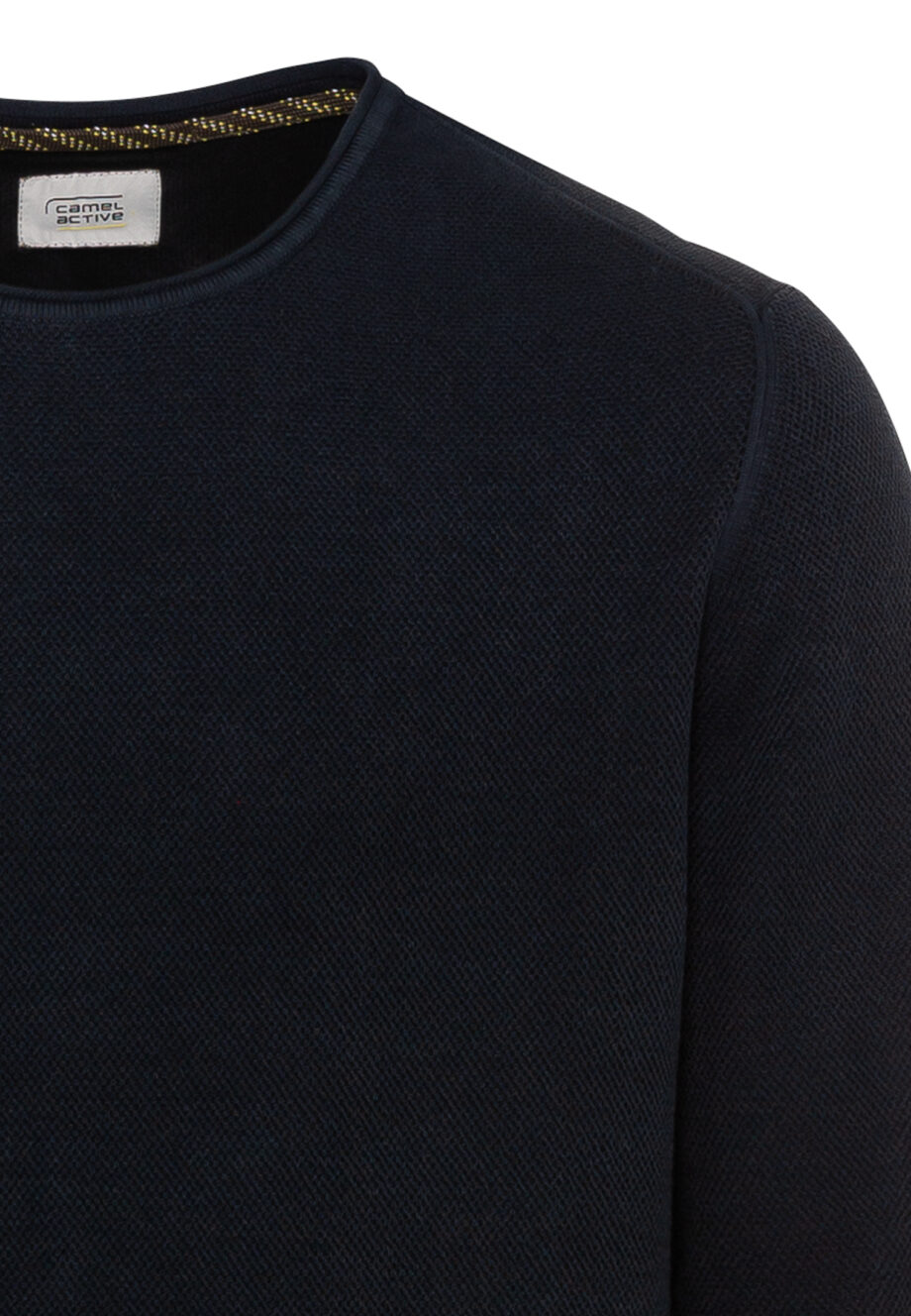 CAMEL active Rundhals Pullover aus reiner Baumwolle