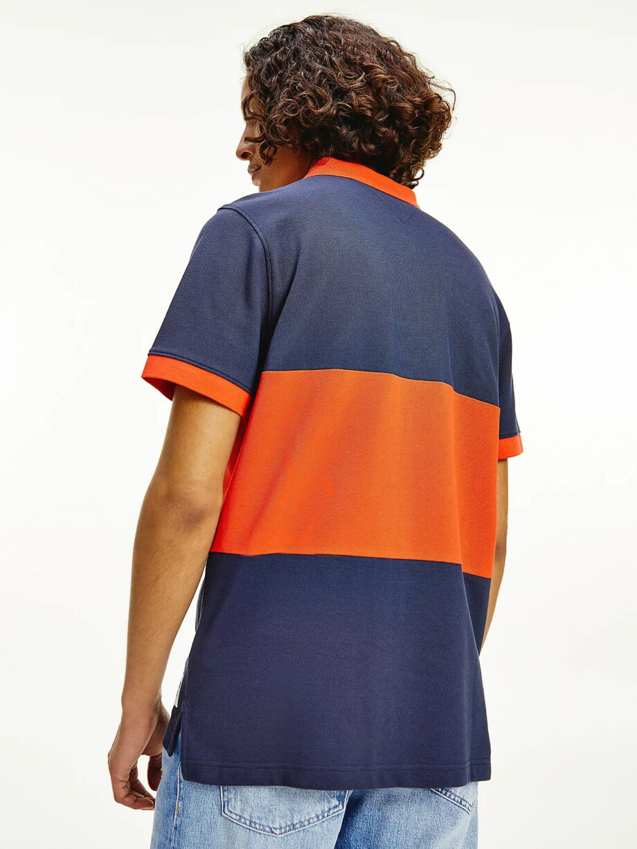 Tommy Jeans Color Block-Poloshirt aus Bio-Baumwolle