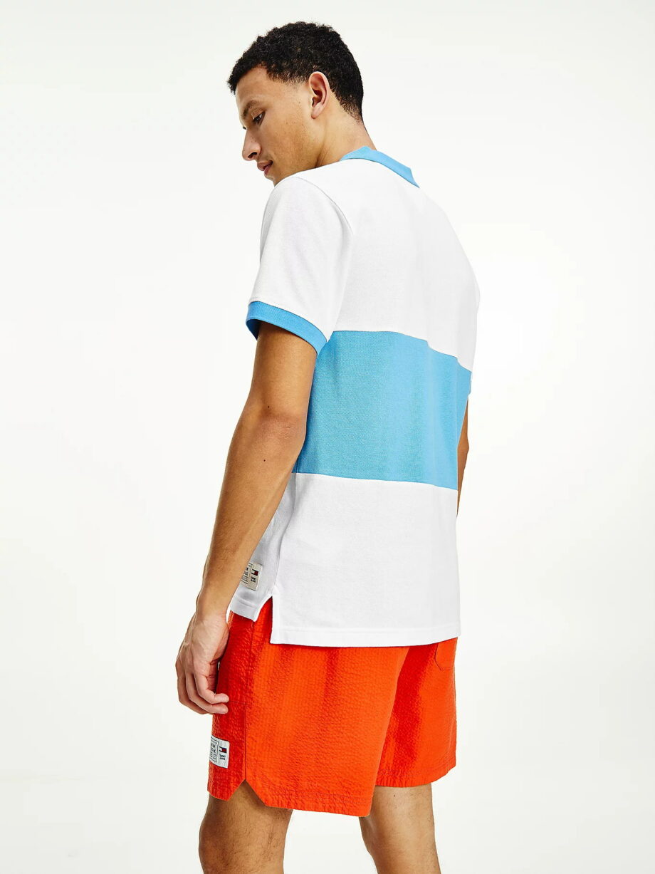 Tommy Jeans Color Block-Poloshirt aus Bio-Baumwolle