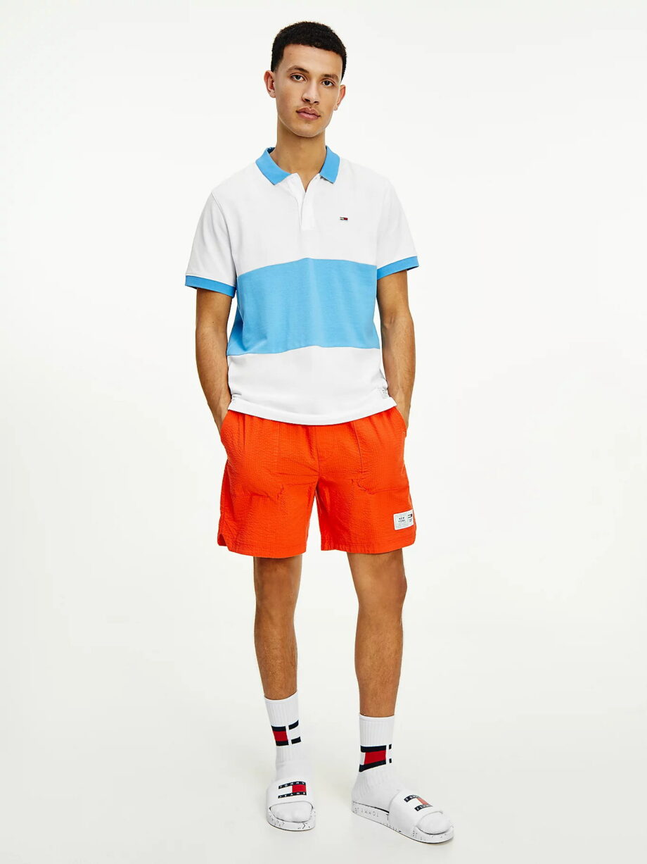 Tommy Jeans Color Block-Poloshirt aus Bio-Baumwolle