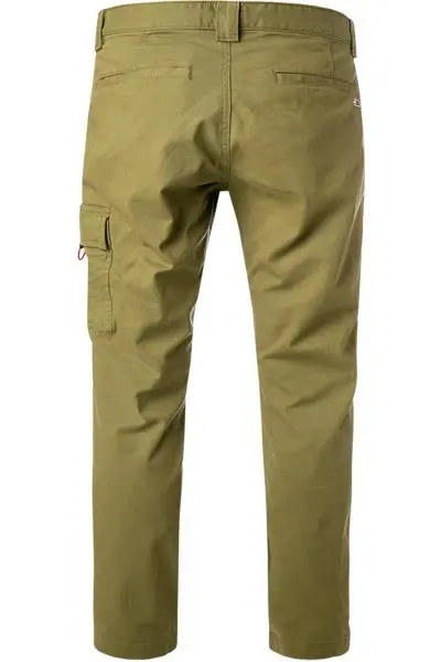 Tommy Jeans Cargohose, Bio Baumwolle, olivgrün TJM SCANTON