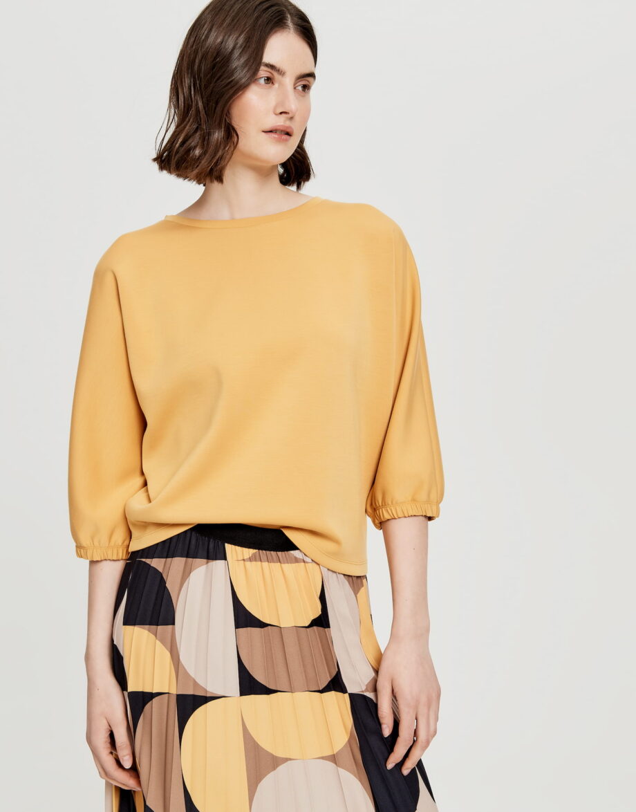 Opus Oversize Shirt Gomin, golden hay