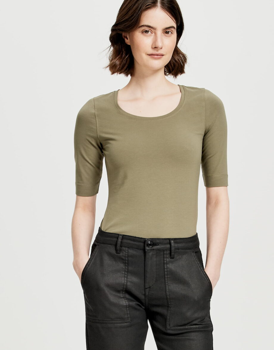 Opus T-Shirt Sanika, soft moss