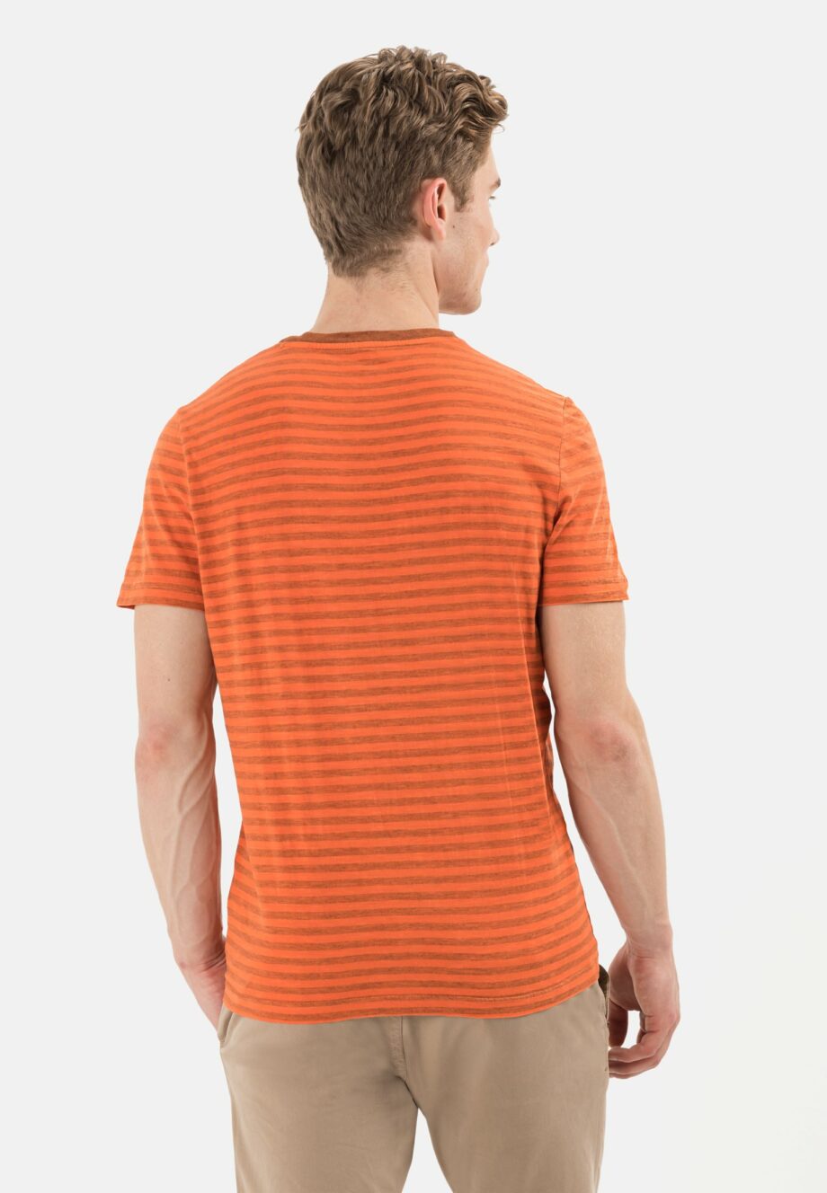 Camel active Kurzarm T-Shirt aus Baumwollmix, orange