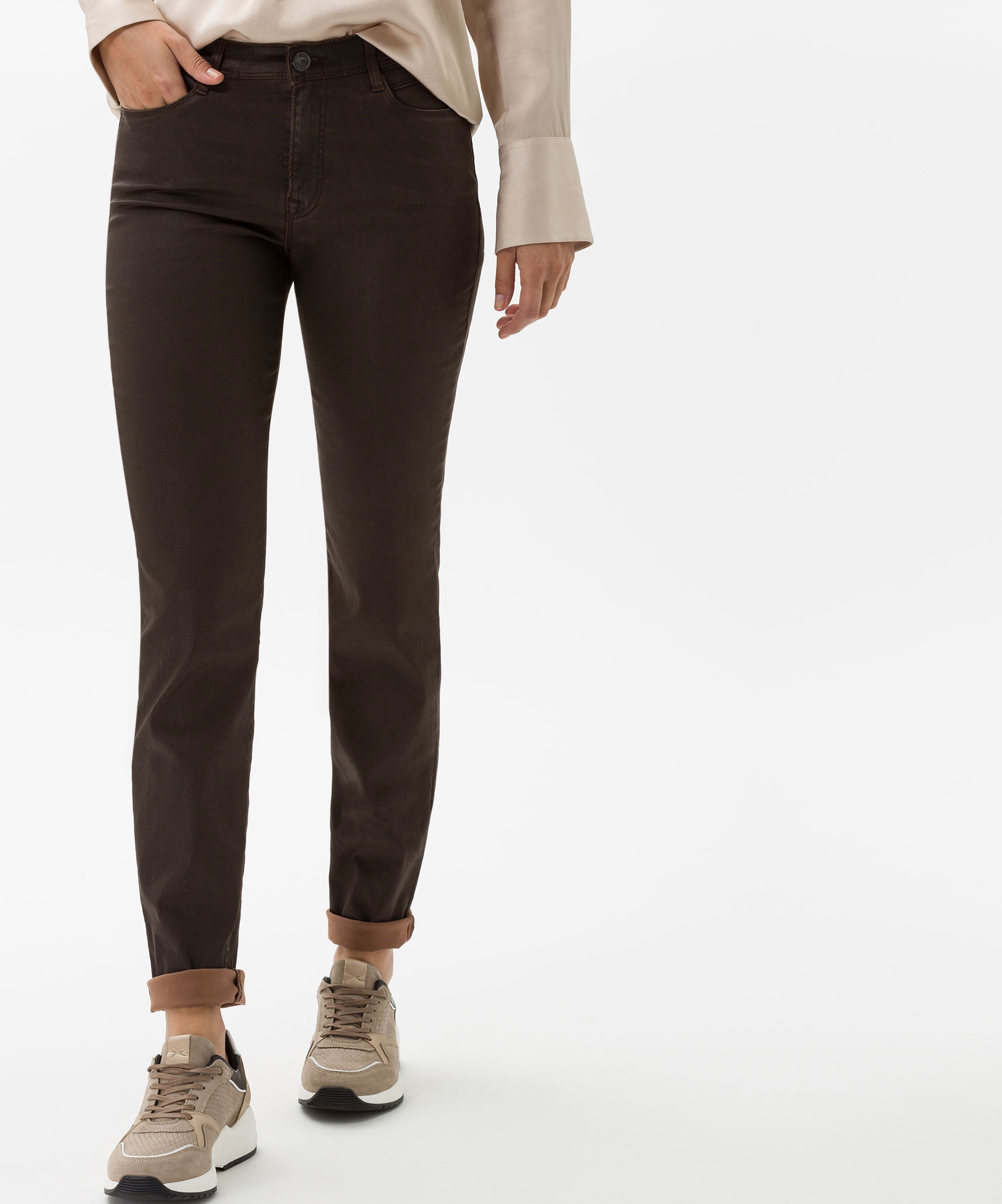 Brax Women Skinny Jeans Coated brown clean Shop - Mode Shakira, Denim in Style Hartmann