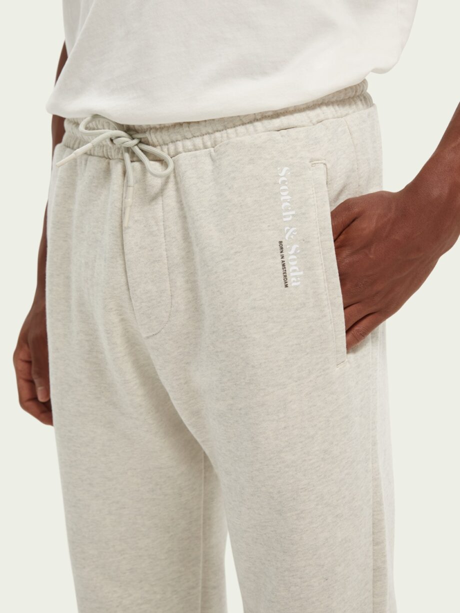 Scotch & Soda Unisex-Jogginghose aus Bio-Baumwolle, Grey Melange