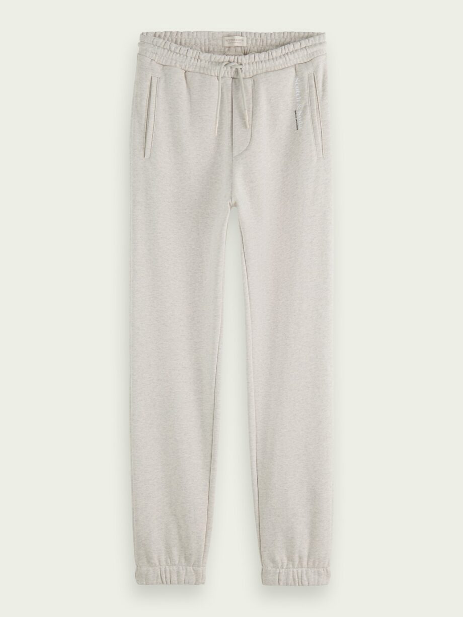 Scotch & Soda Unisex-Jogginghose aus Bio-Baumwolle, Grey Melange