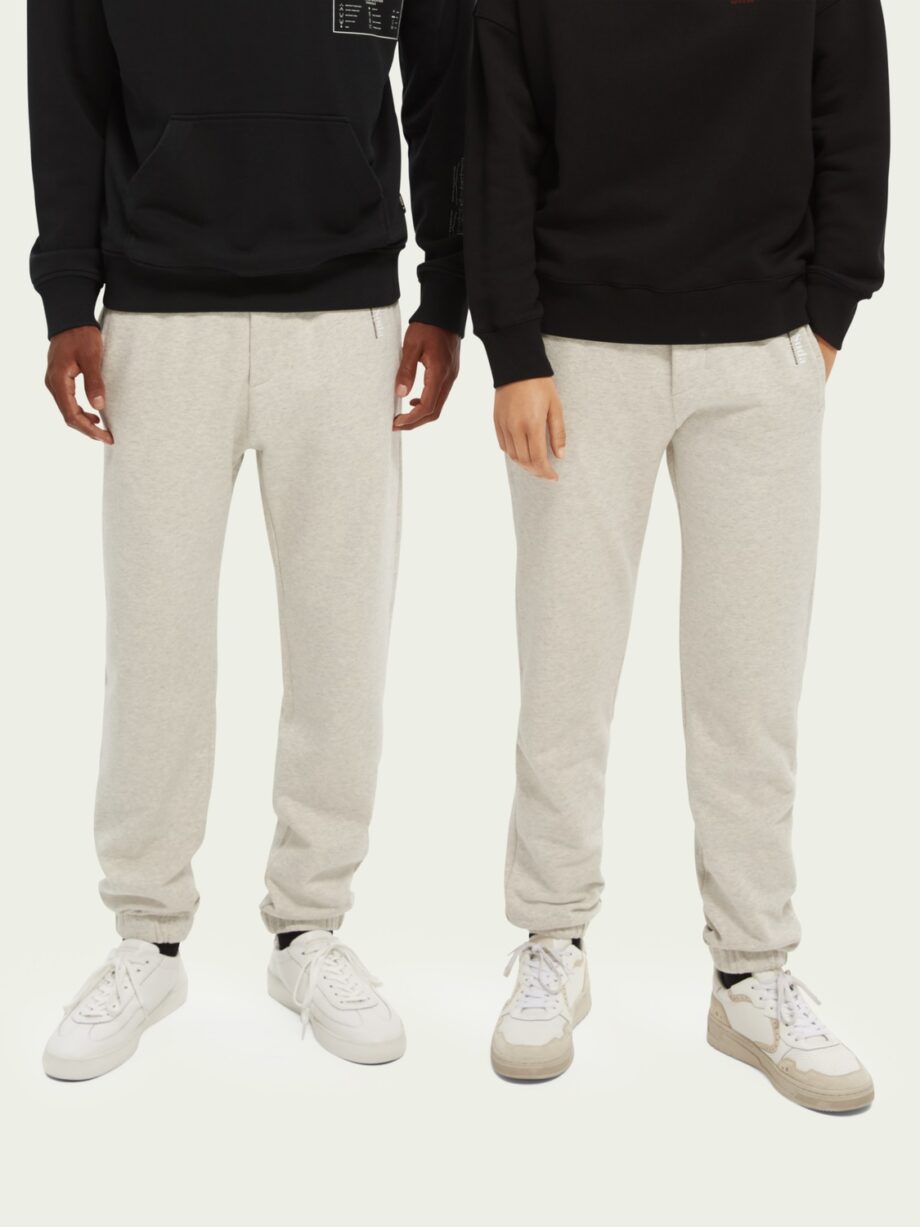 Scotch & Soda Unisex-Jogginghose aus Bio-Baumwolle, Grey Melange
