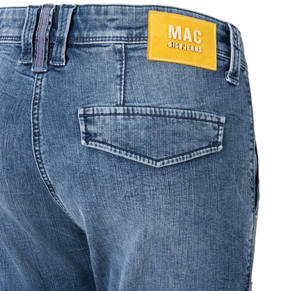 MAC JEANS - RICH cargo denim, Authentic cross denim