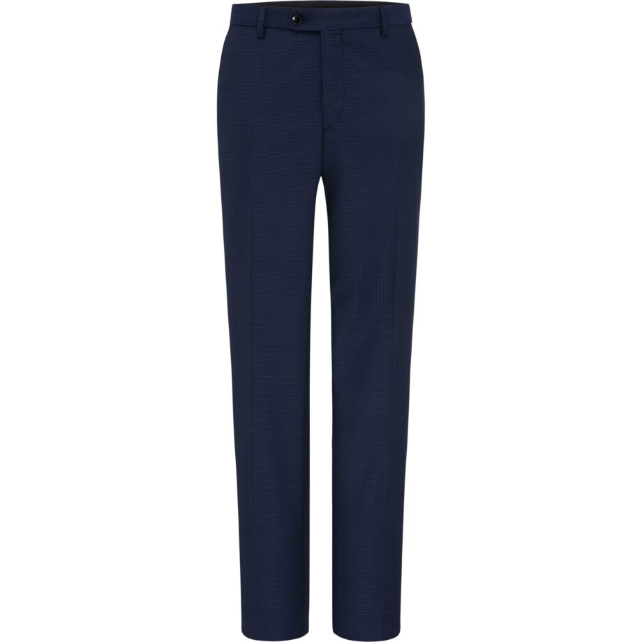 Benvenuto Baukasten Hose Super 100's Schnitt: #4 Modern Fit Nero, dunkelblau