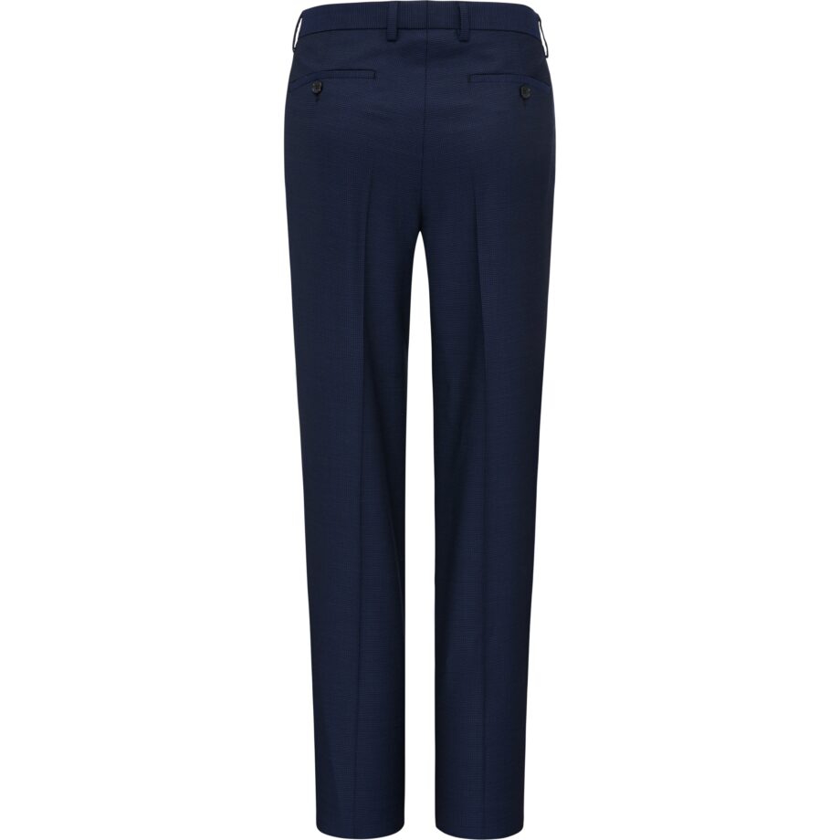 Benvenuto Baukasten Hose Super 100's Schnitt: #4 Modern Fit Nero, dunkelblau