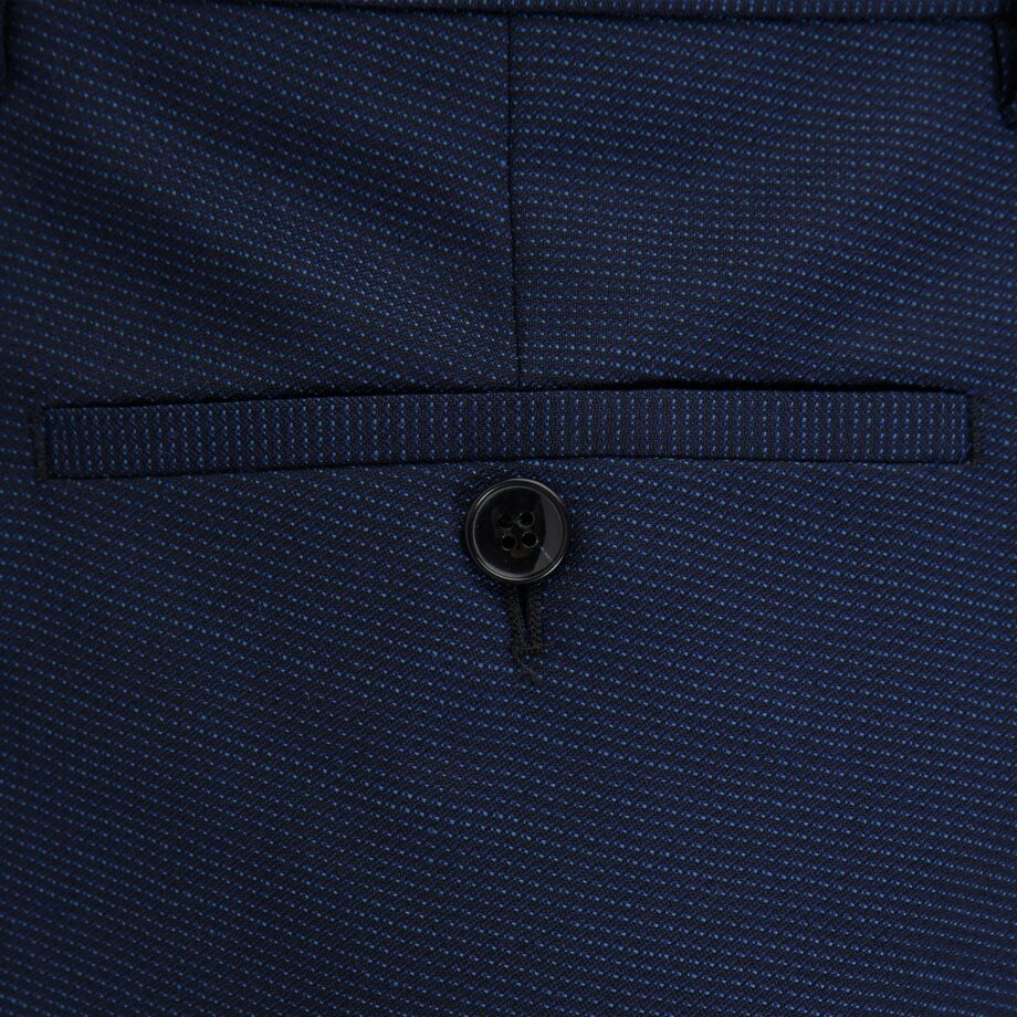 Benvenuto Baukasten Hose Super 100's Schnitt: #4 Modern Fit Nero, dunkelblau