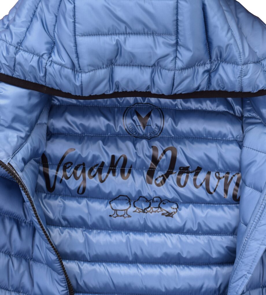 Fuchs Schmitt Jacke mit Stehkragen, abnehmbarer Kapuze Vegan Down, extra leicht, bleu