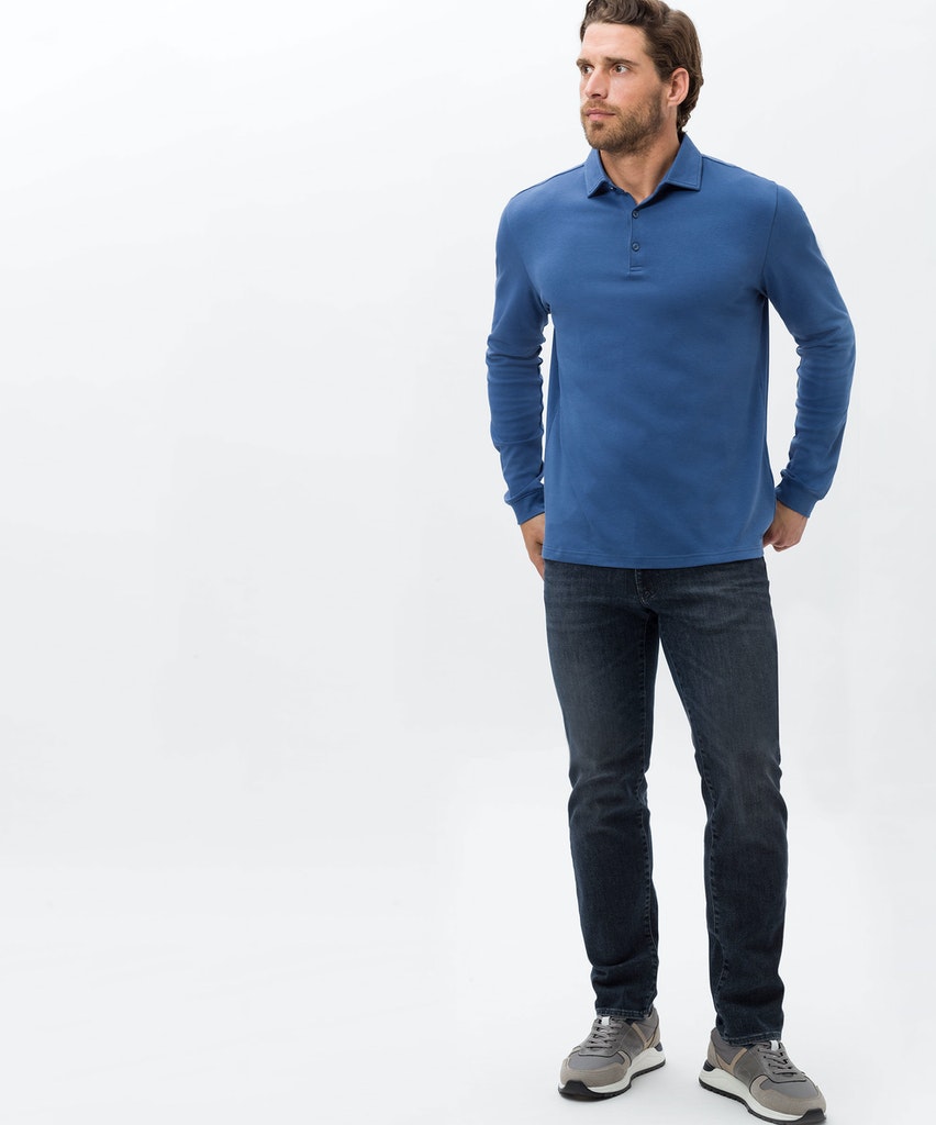 Shop Style Mode - used Cadiz, vintage Straight Brax Five-Pocket-Jeans blue Fit Hartmann