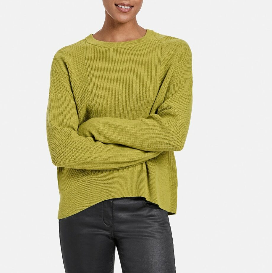 Taifun Pullover mit Kaschmir-Touch, wood pecker green