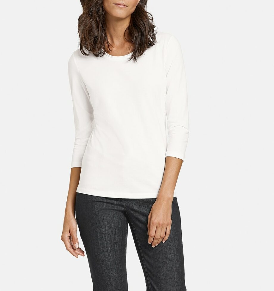 Gerry Weber 3/4 Arm Shirt aus Jersey, off-white