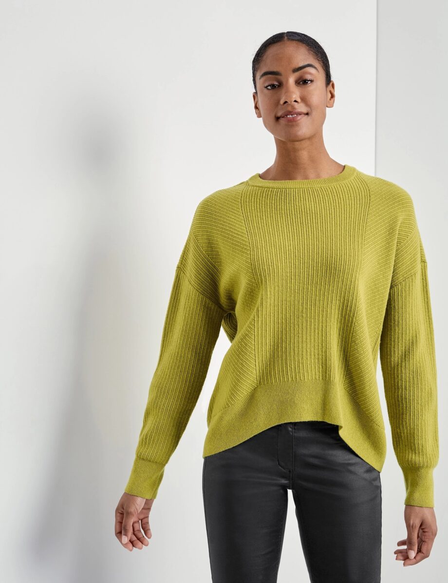 Taifun Pullover mit Kaschmir-Touch, wood pecker green