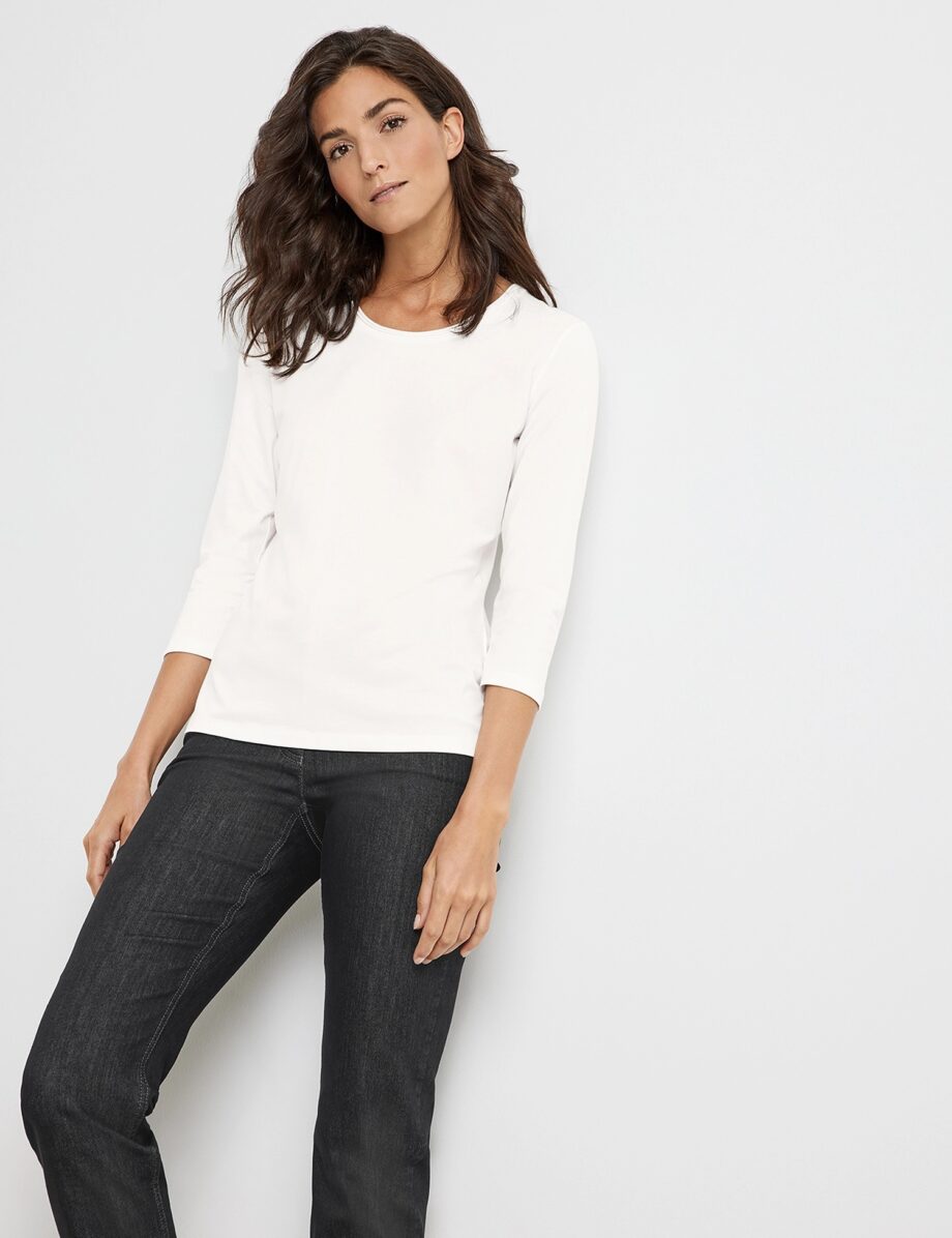 Gerry Weber 3/4 Arm Shirt aus Jersey, off-white