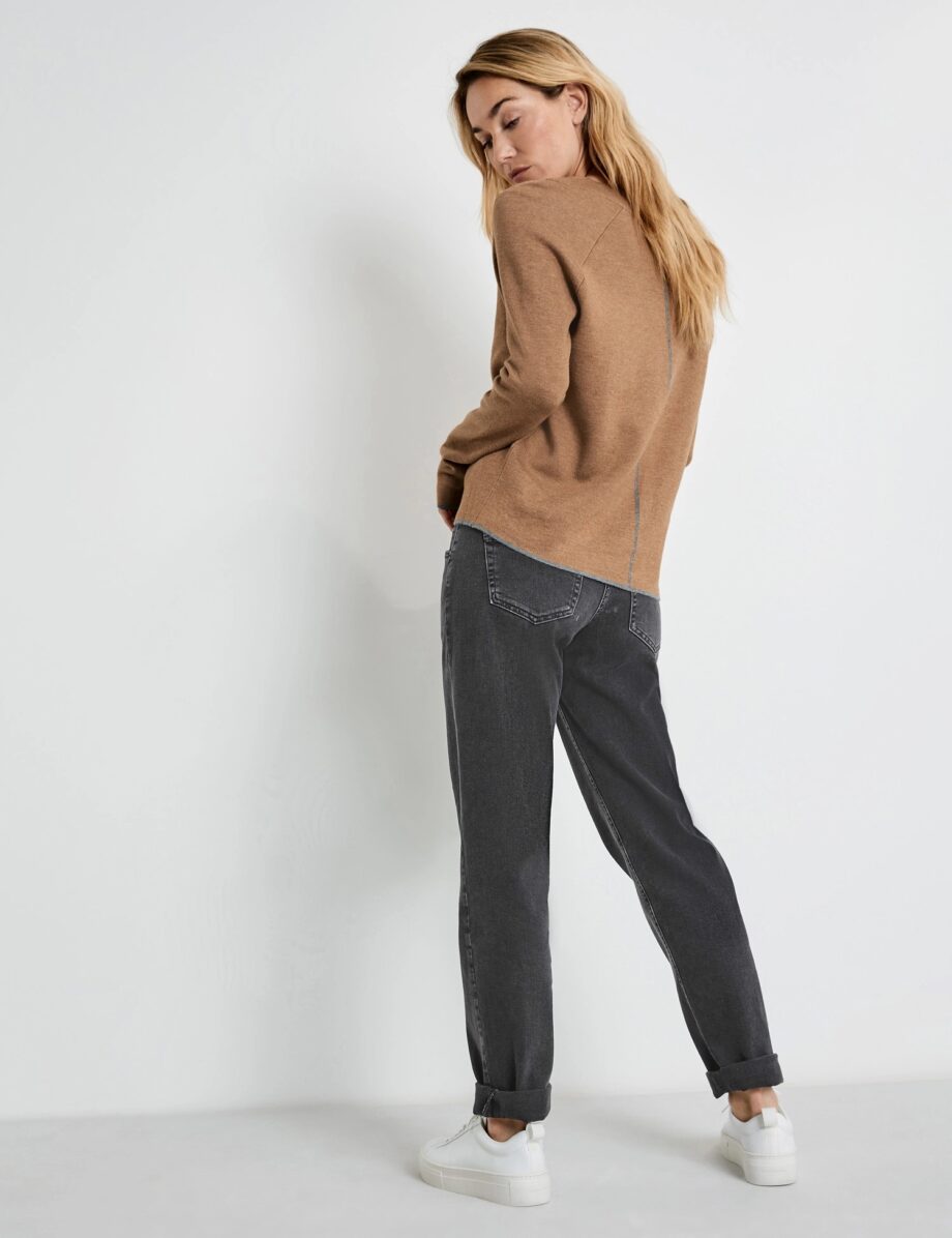 Gerry Weber Jeans mit Krempelsaum Relaxed Fit Organic Cotton, grey denim