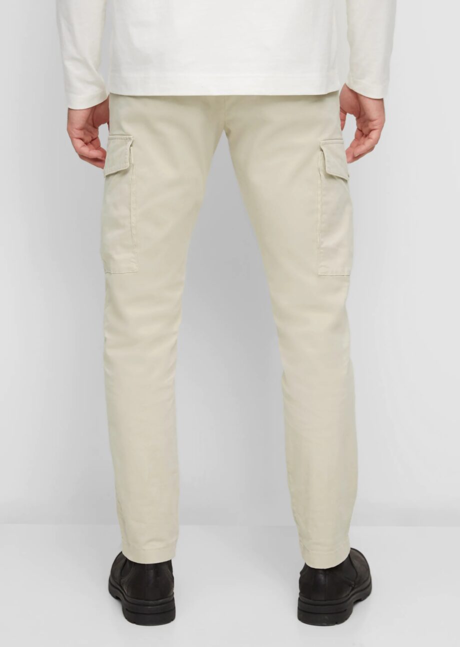 MARC O’POLO Chino Modell OSBY cargo aus Bio-Baumwoll-Mix, puritan
