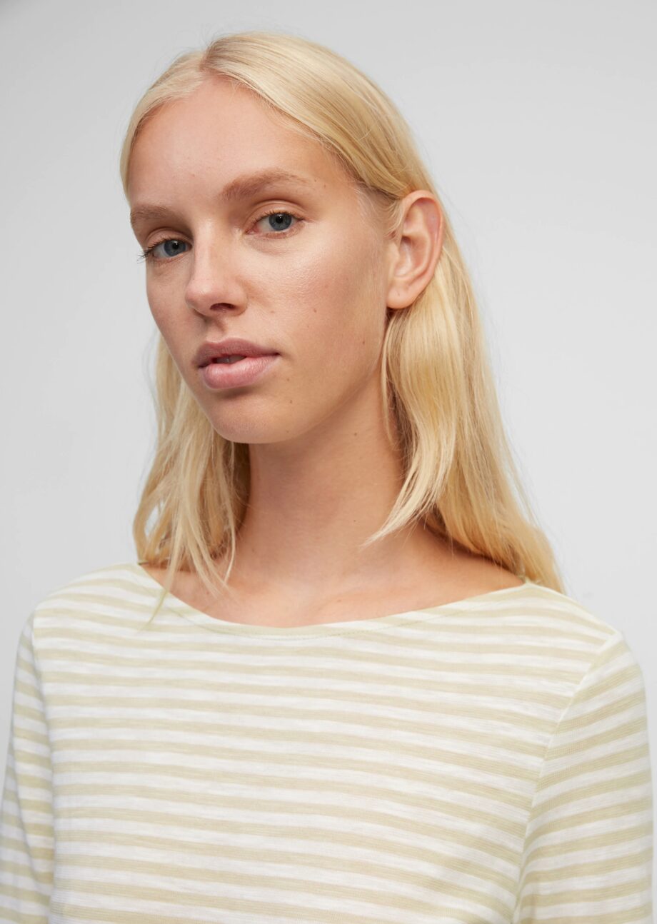 MARC O’POLO Longsleeve aus Organic Cotton, multi/off-white