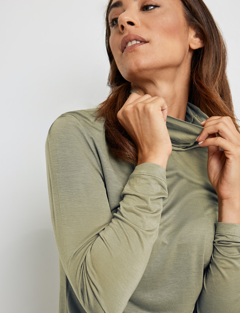TAIFUN Longsleeve mit Turtleneck, reed green