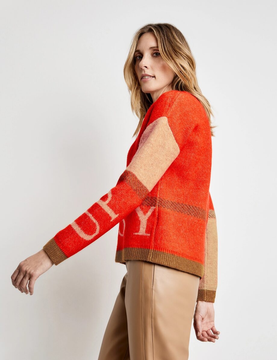 GERRY WEBER Pullover Cosy Up, pumpkin/ caramel/ hazelnut