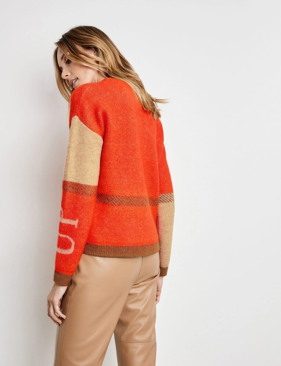 GERRY WEBER Pullover Cosy Up, pumpkin/ caramel/ hazelnut