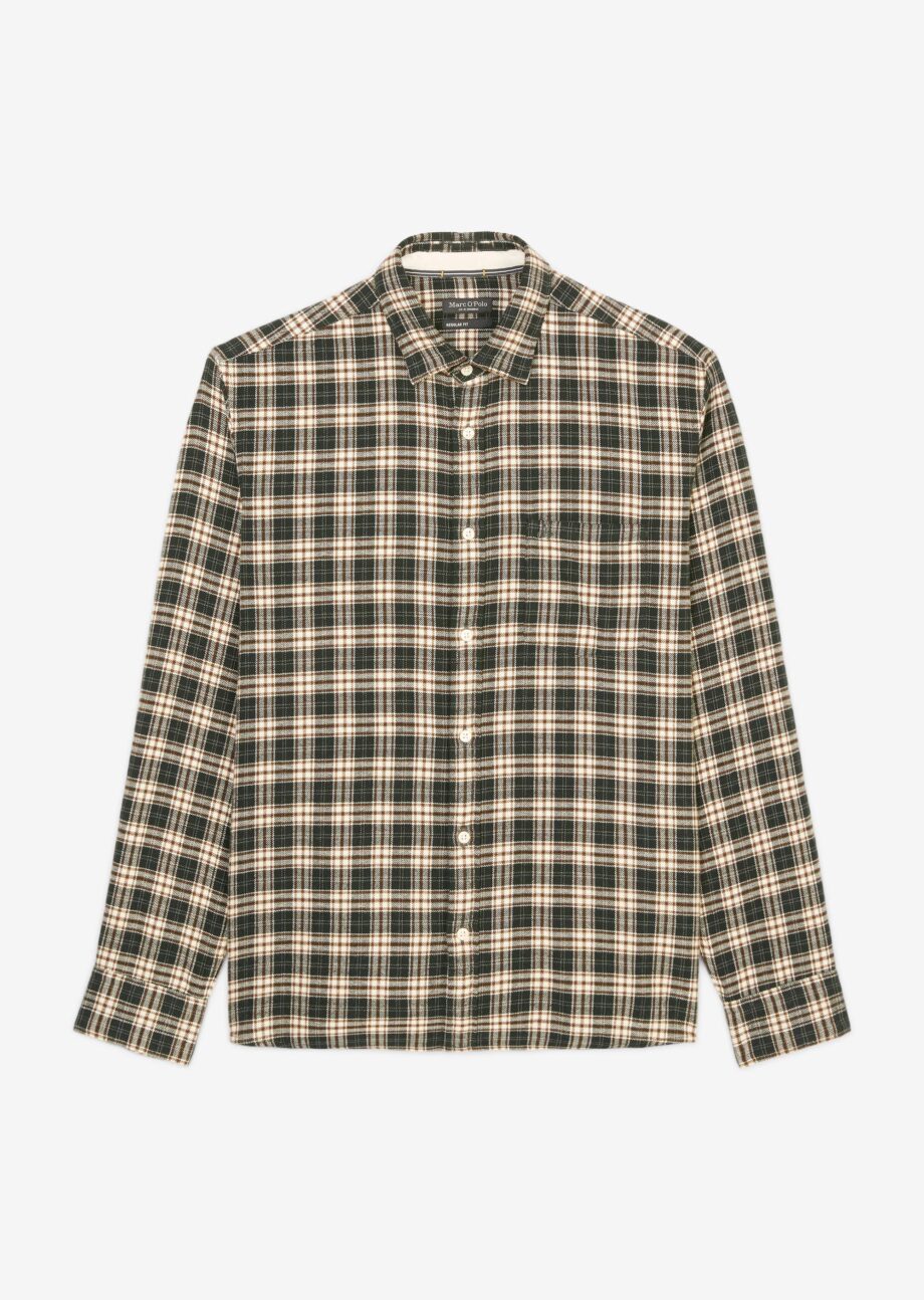 MARC O’POLO Kariertes Langarm-Hemd regular aus softer Flanell-Qualität, multi/ brayden storm