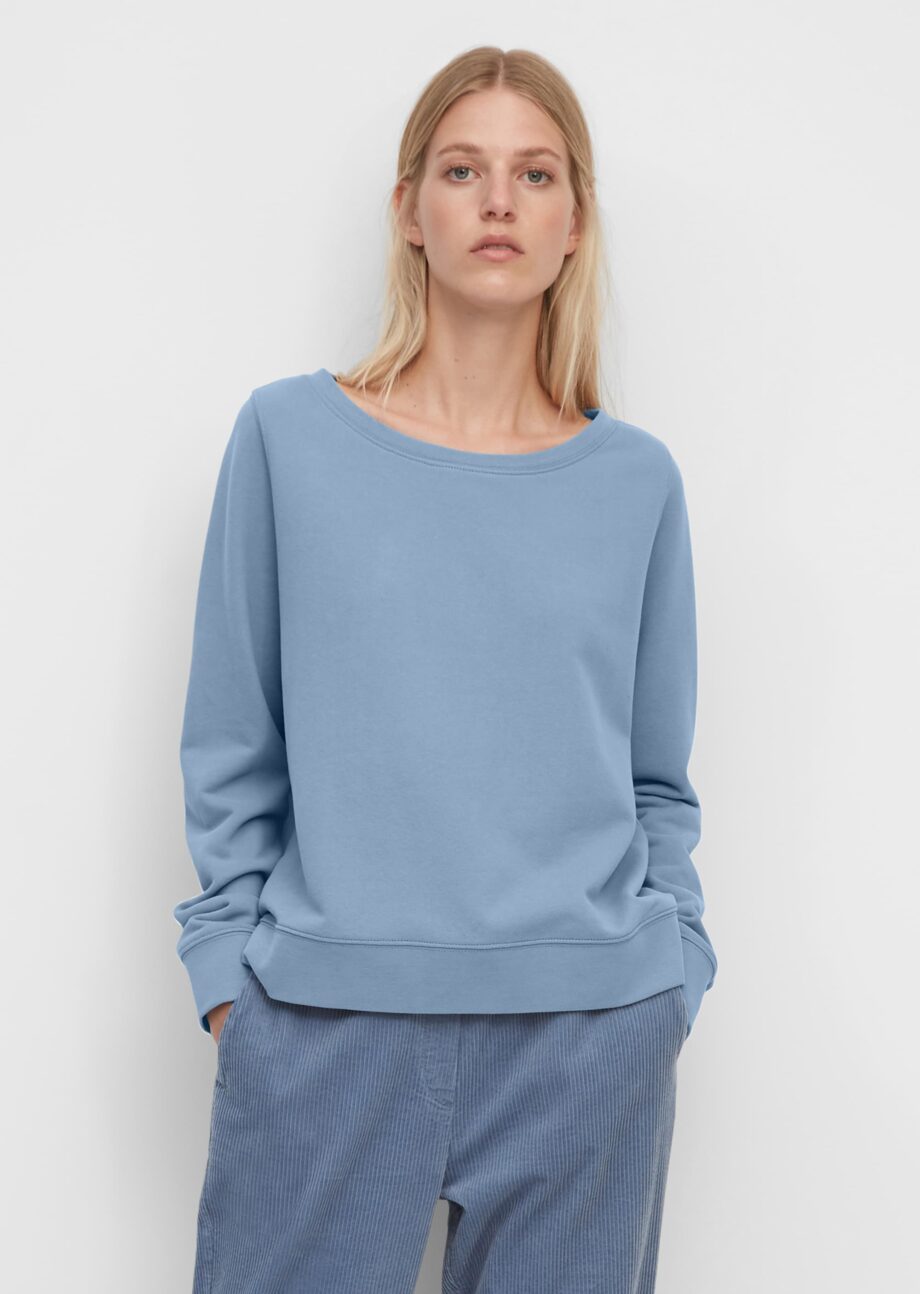 MARC O’POLO Sweatshirt aus reinem Organic Cotton, fall sky