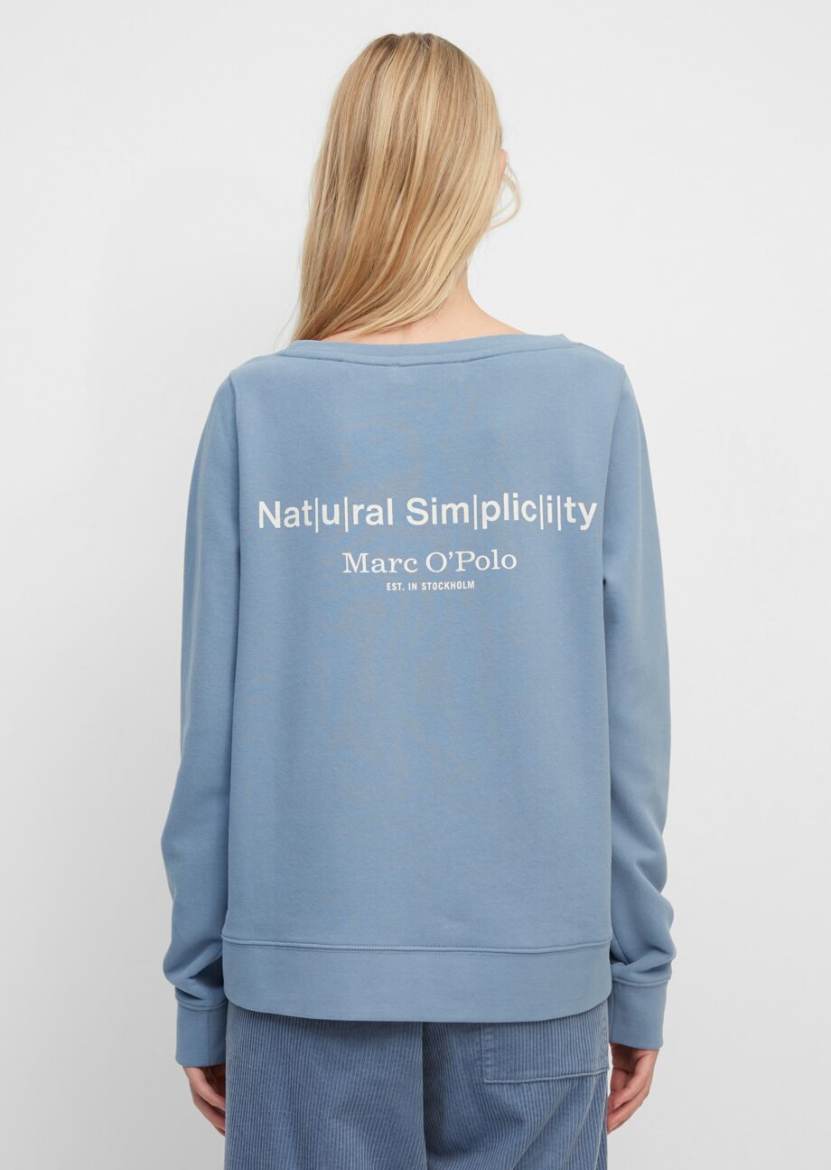 MARC O’POLO Sweatshirt aus reinem Organic Cotton, fall sky