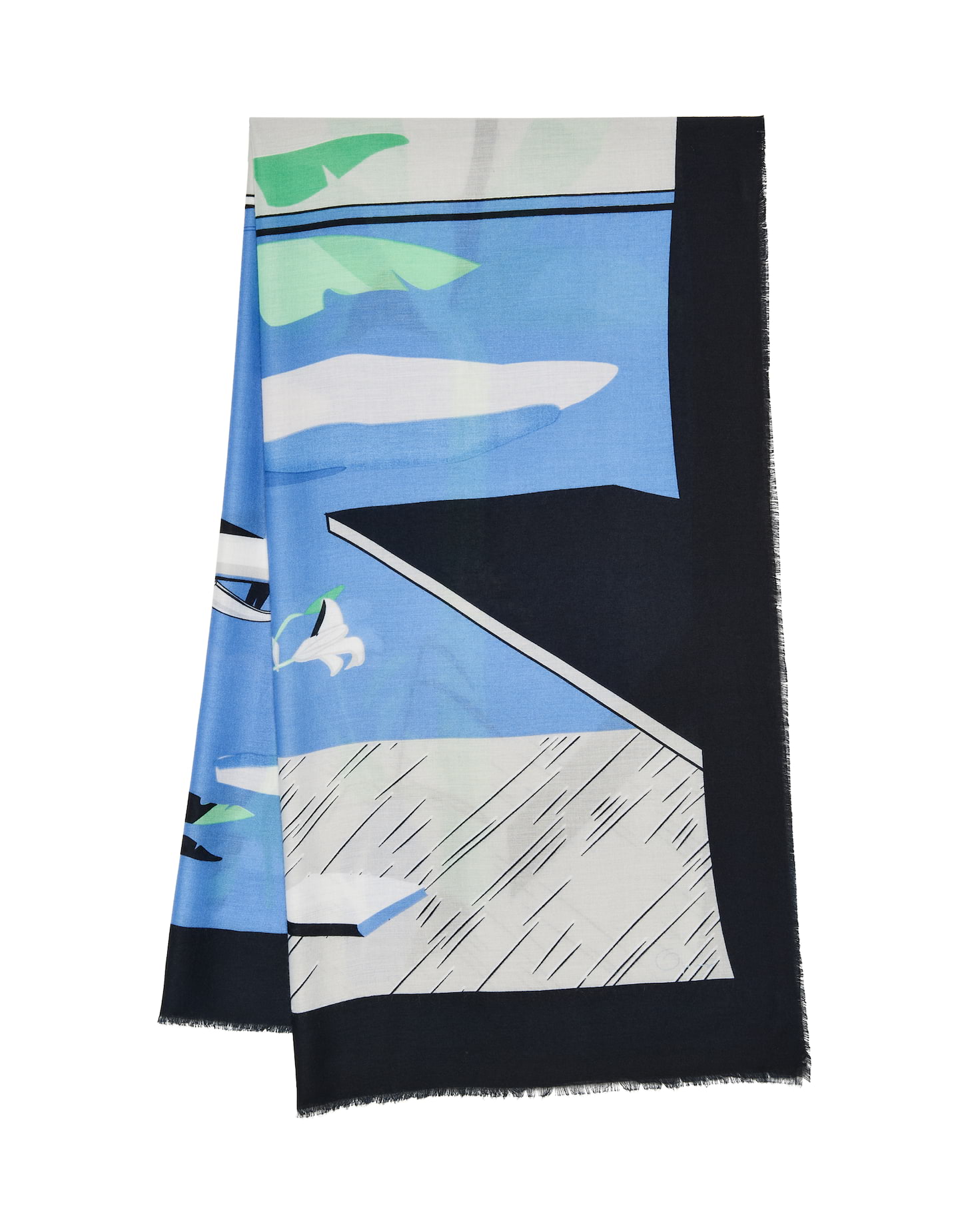 Opus Schal Asplash scarf, like water