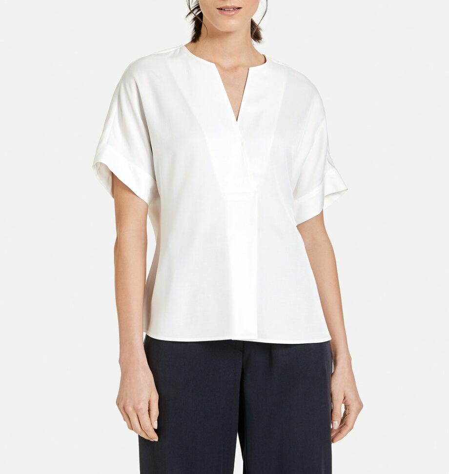 Gerry Weber Bluse mit feinem Schimmer, off-white