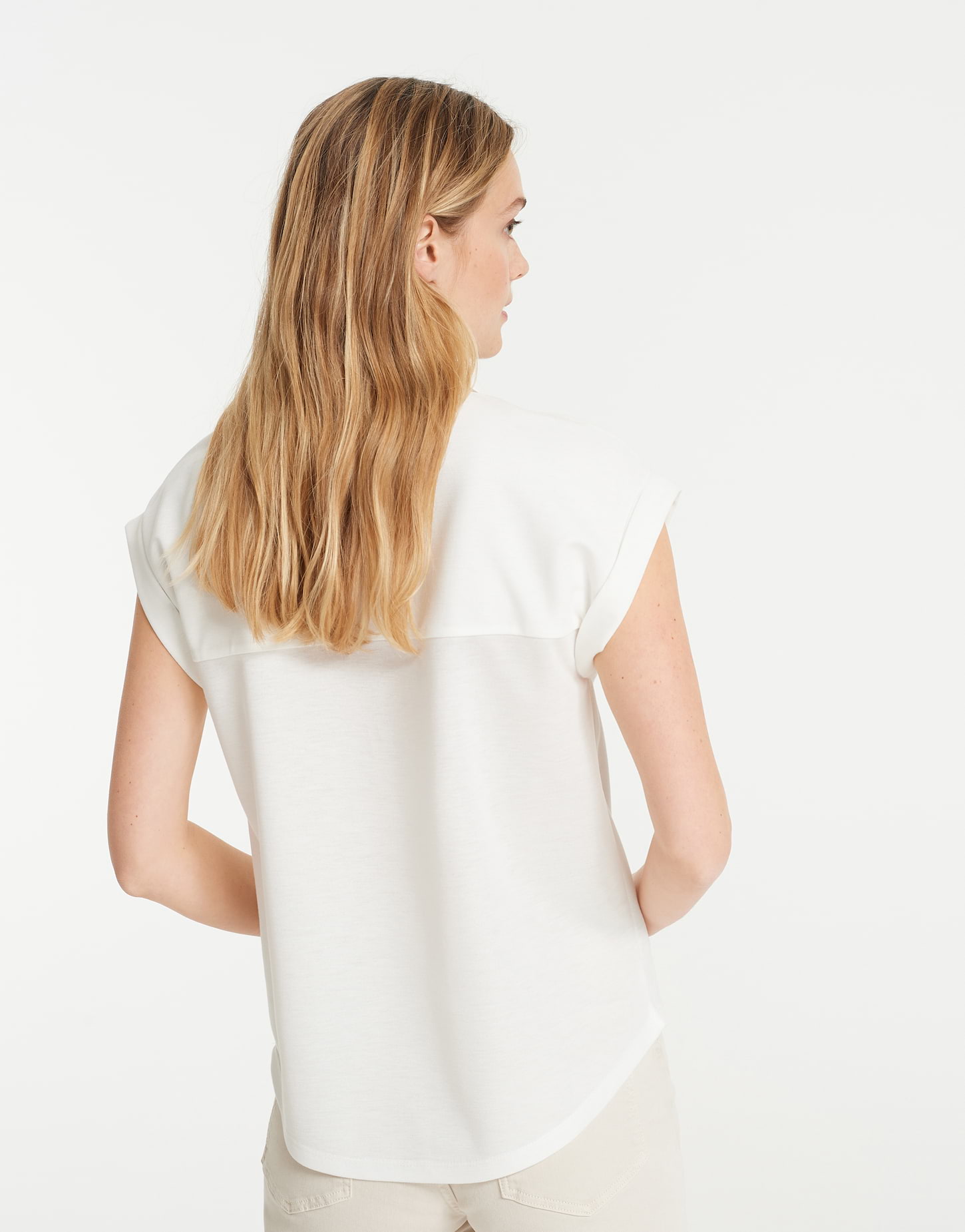 Opus Poloshirt Silou, milk