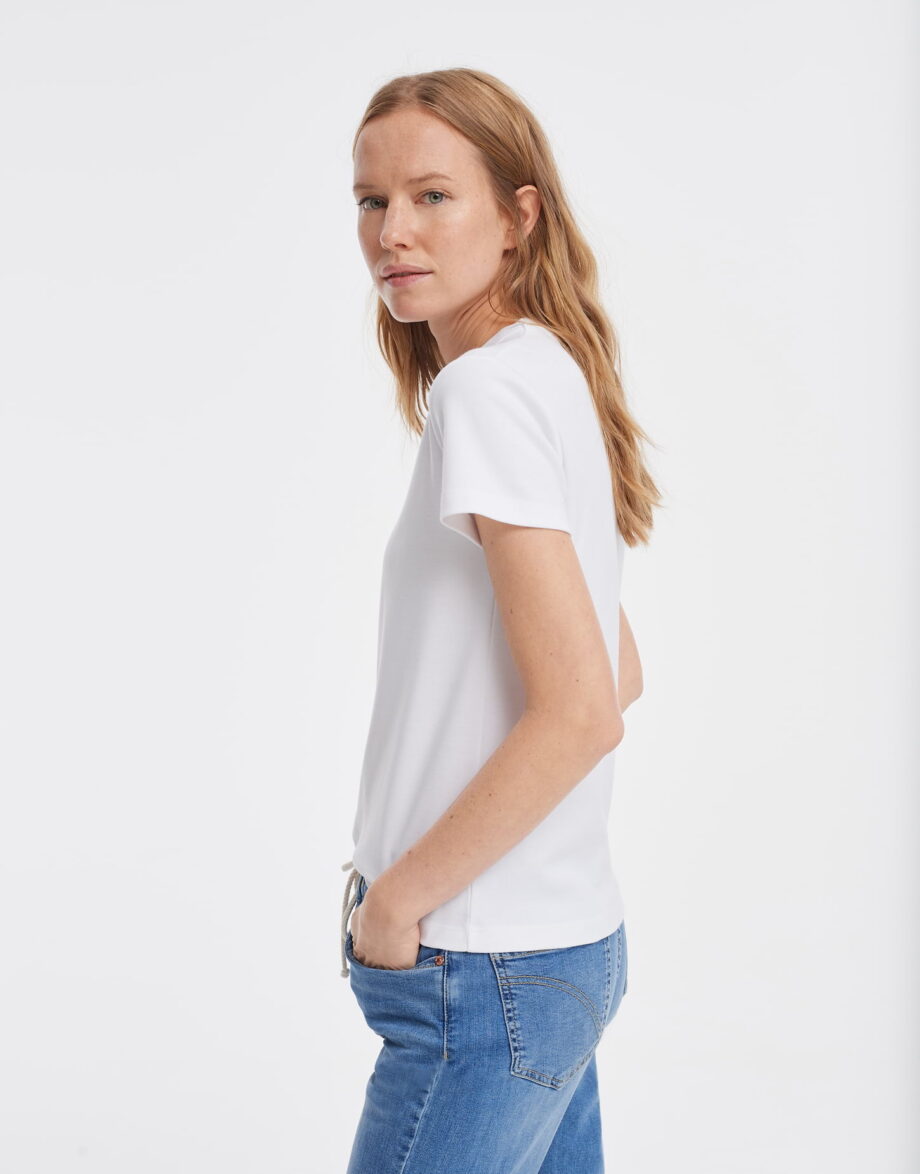 Opus T-Shirt Samun, white