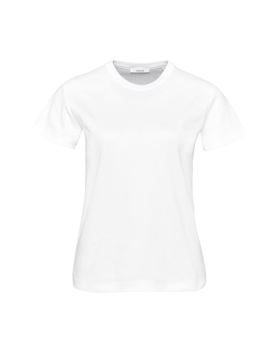 Opus T-Shirt Samun, white