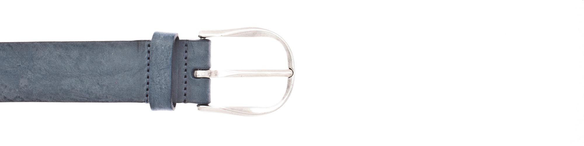 Vanzetti 35 mm Vollledergürtel, petrol grün