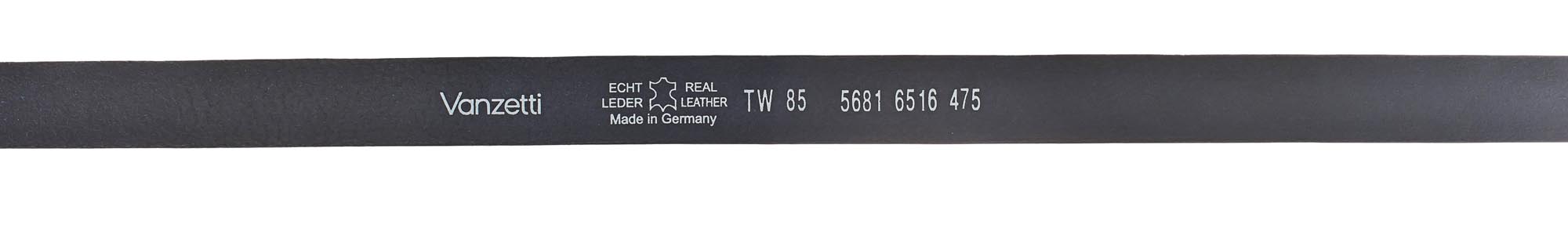 Vanzetti 35 mm Vollledergürtel, petrol grün