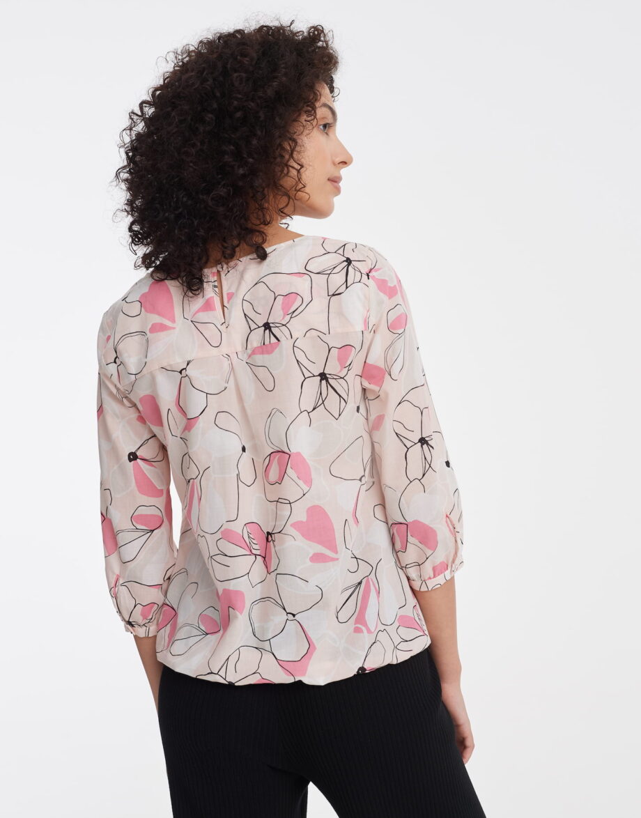 Opus Printbluse Fu Blossom, powder blush