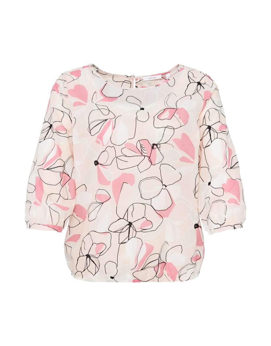 Opus Printbluse Fu Blossom, powder blush