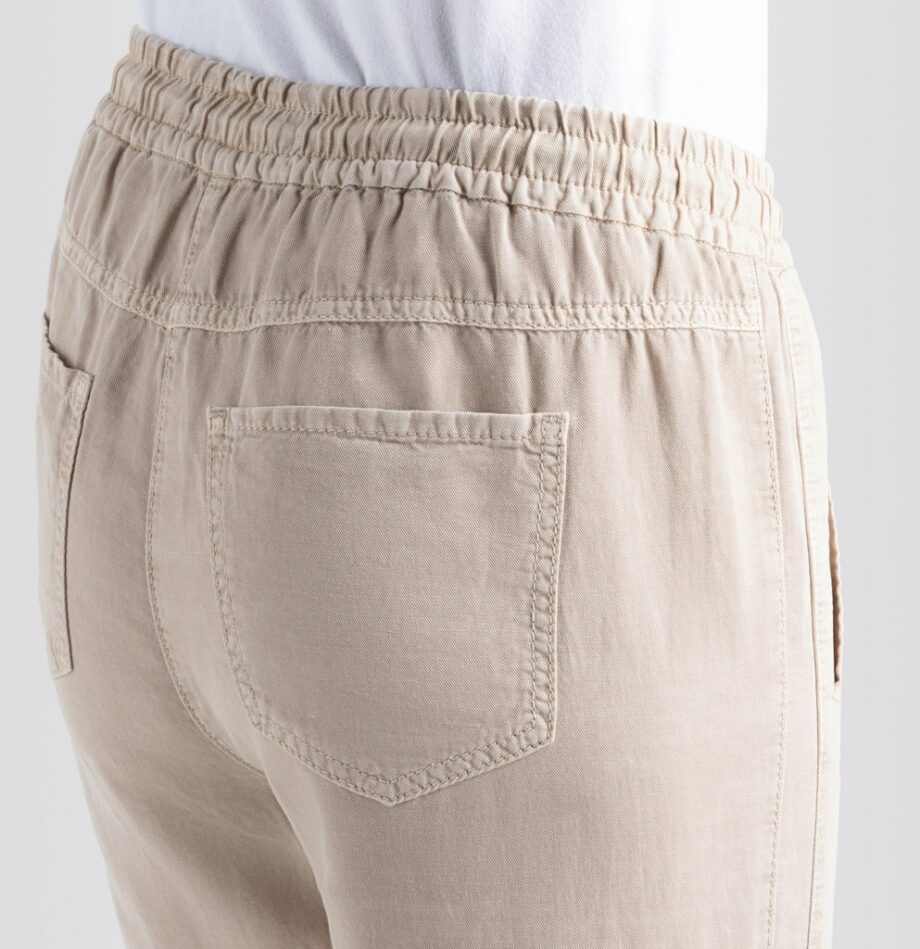 MAC JEANS - Easy Chino, Cotton linen tencel, beige