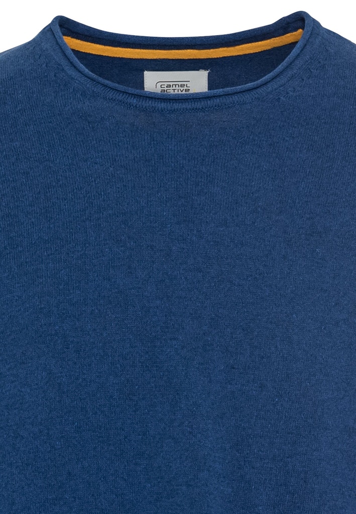 Camel active Pullover mit recyceltem Polyesteranteil, aqua blue