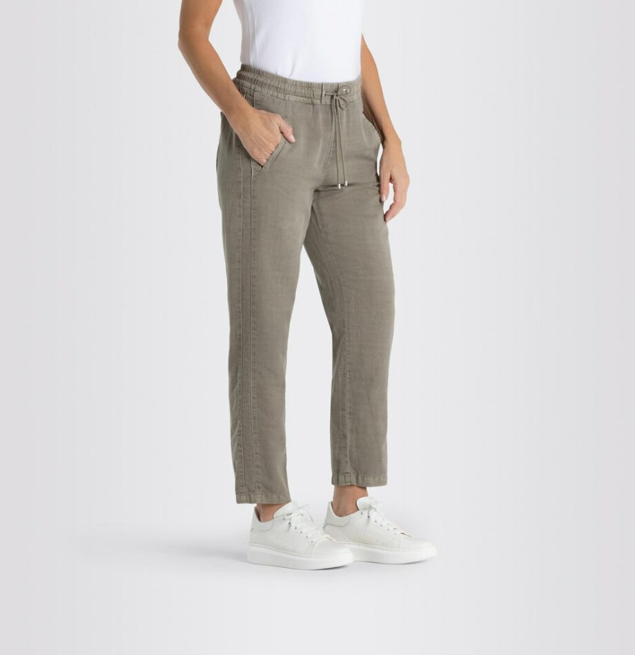 MAC JEANS - Easy Chino, Cotton linen tencel