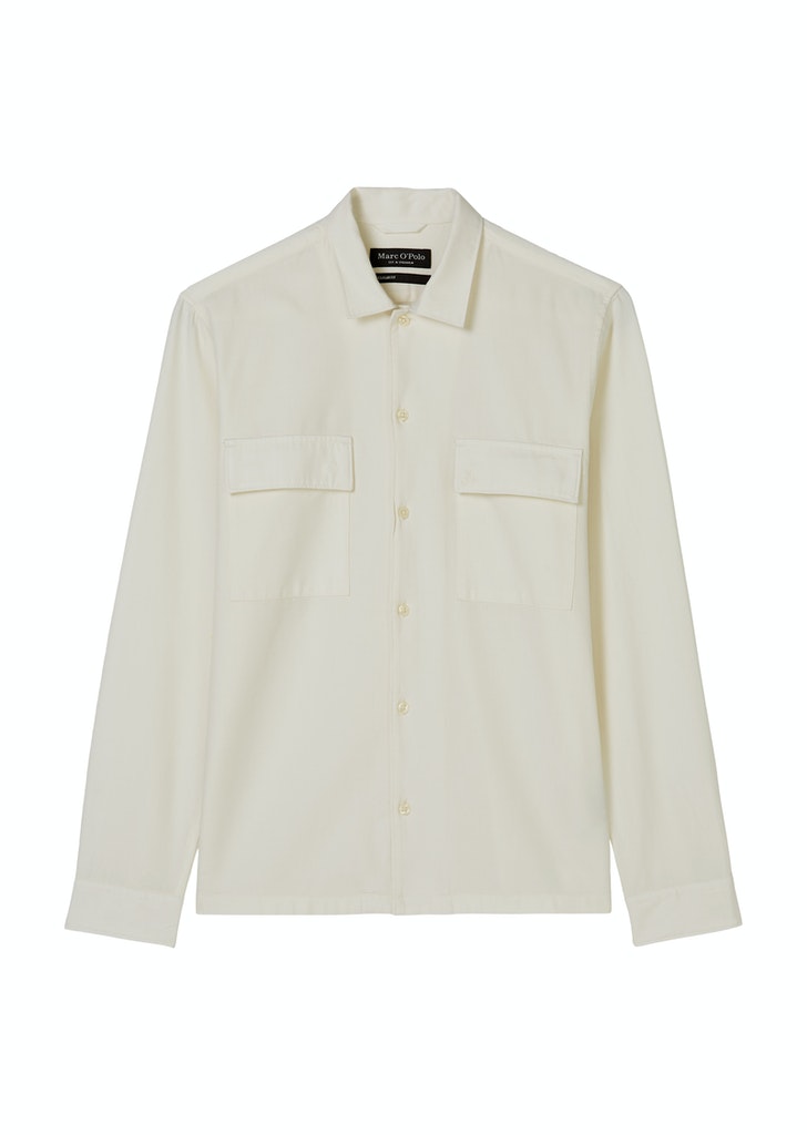 MARC O’POLO Overshirt aus softem Bio-Baumwolle-Lyocell-Mix, silver fern