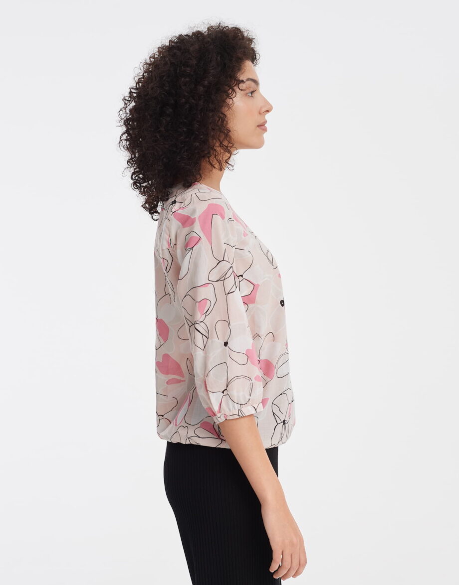 Opus Printbluse Fu Blossom, powder blush