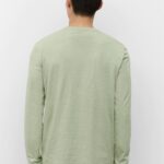 MARC O’POLO Longsleeve in softer Slub-Jersey-Qualität, pistachio gray