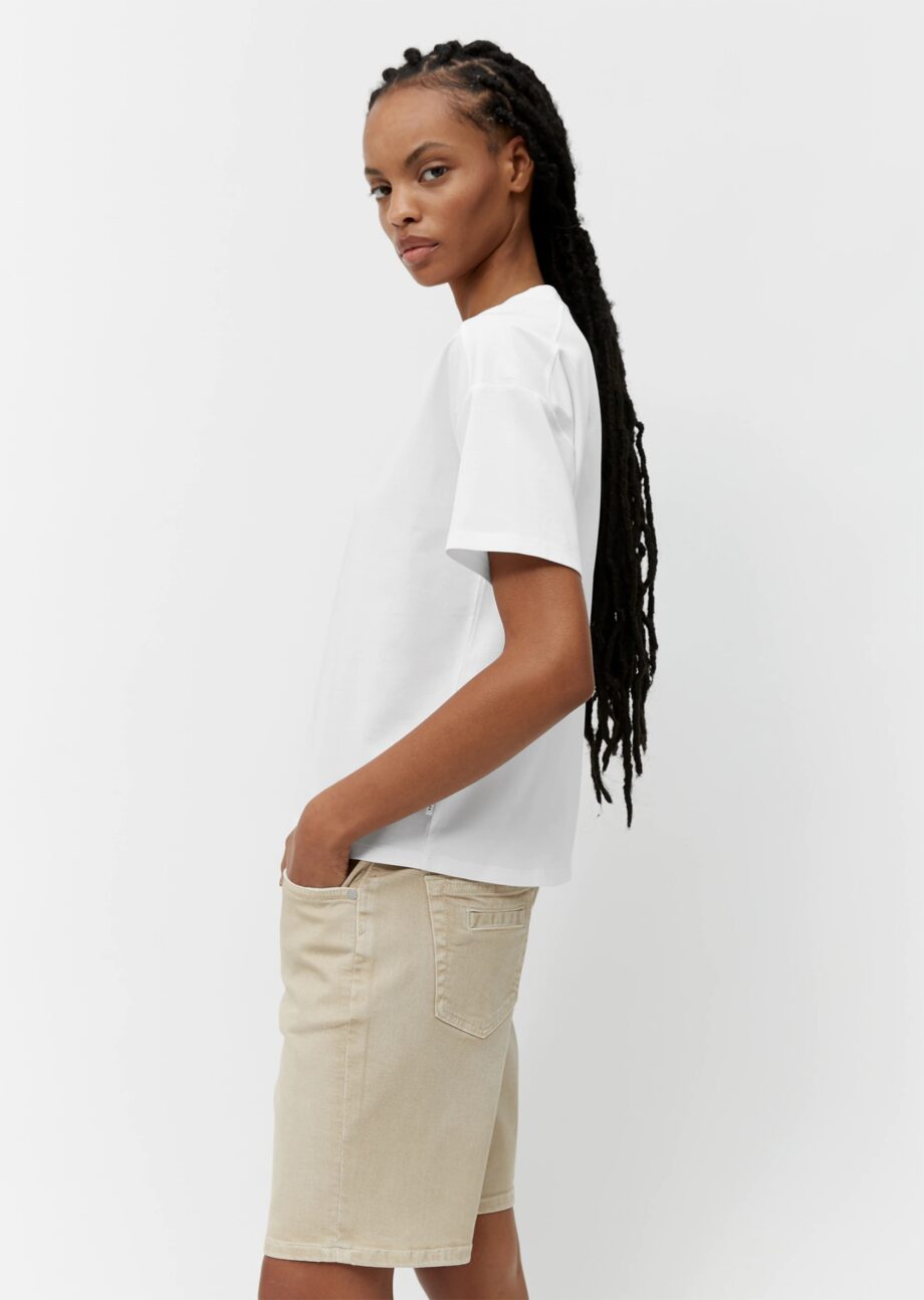 MARC O’POLO T-Shirt loose aus reiner Bio-Baumwolle, white