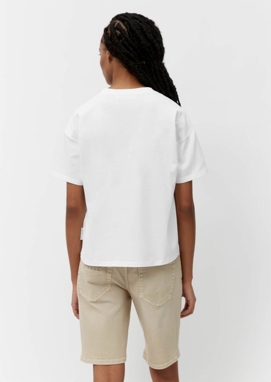 MARC O’POLO T-Shirt loose aus reiner Bio-Baumwolle, white